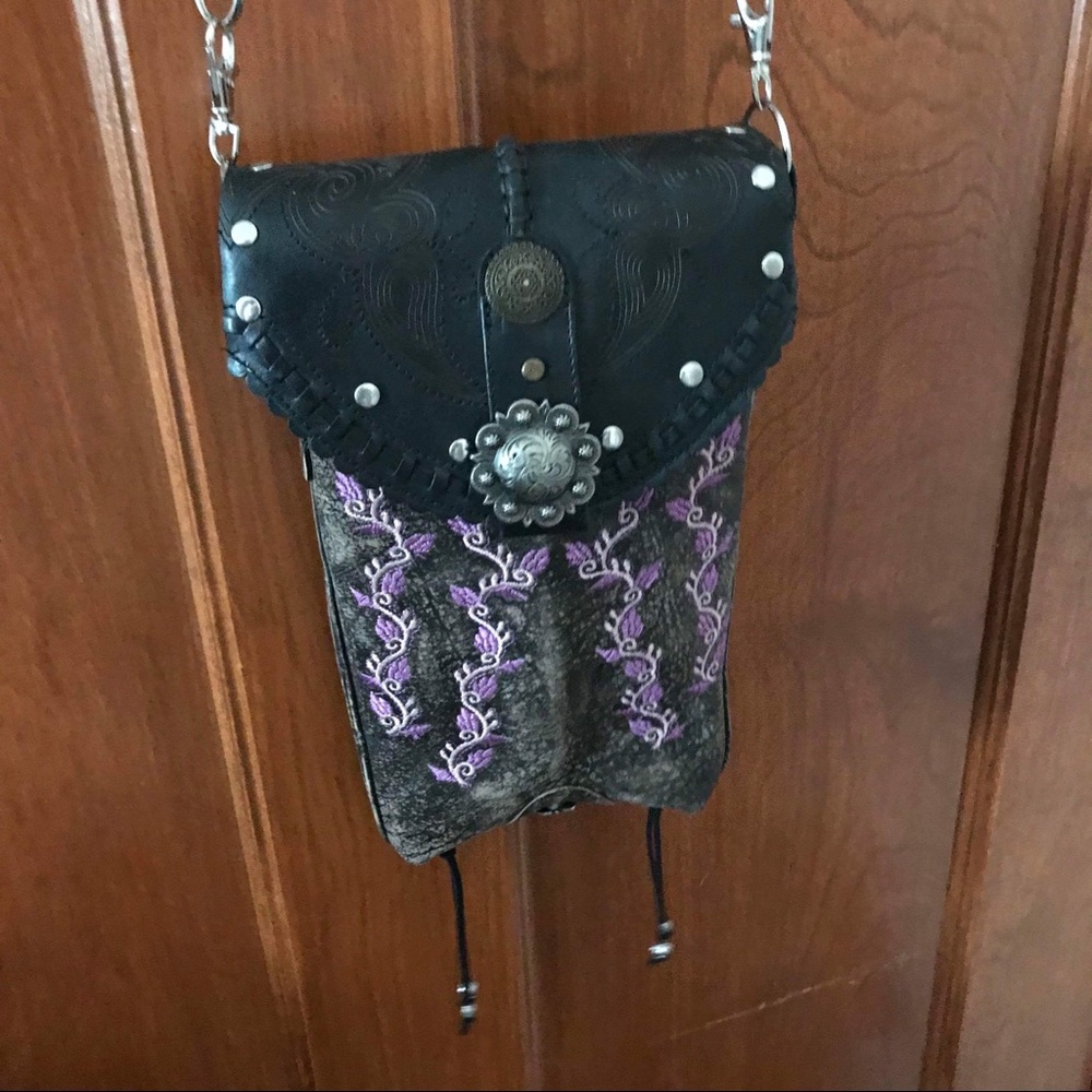 Unique New Upcycled Boot Crossbody Handbag
